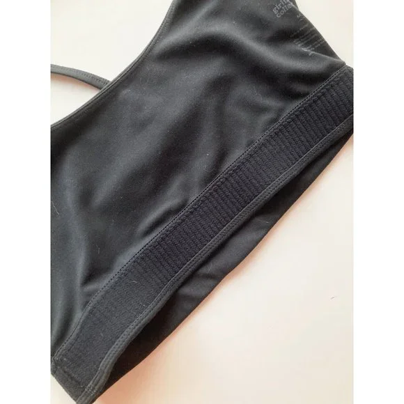 GIRLFRIEND COLLECTIVE Black Float Set Juliet Bra High Rise Bike Shorts, Size S/M - Picture 5 of 16
